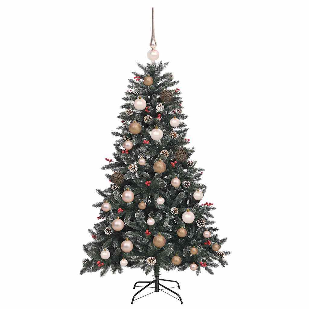 Artificial Christmas Tree with 150 LEDs Green 47.24 in