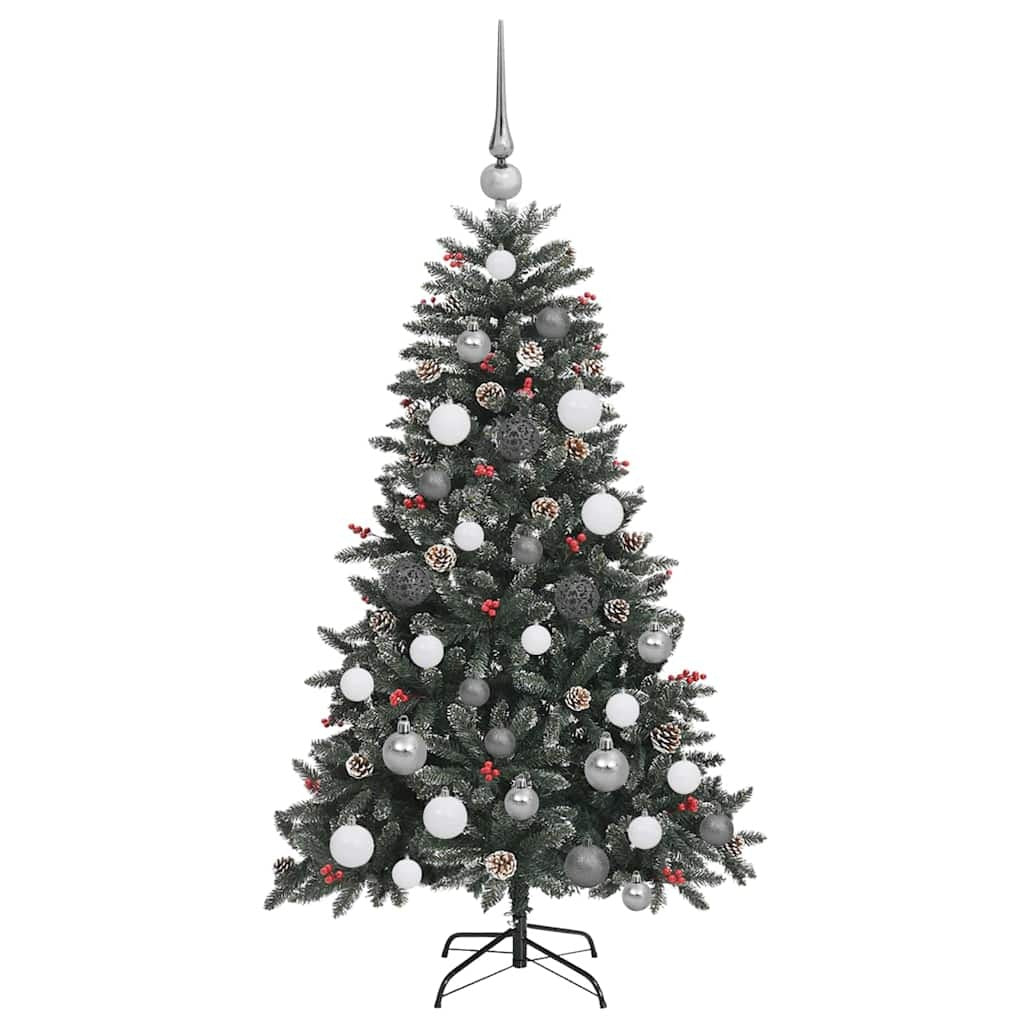 Artificial Christmas Tree with 150 LEDs Green 47.24 in