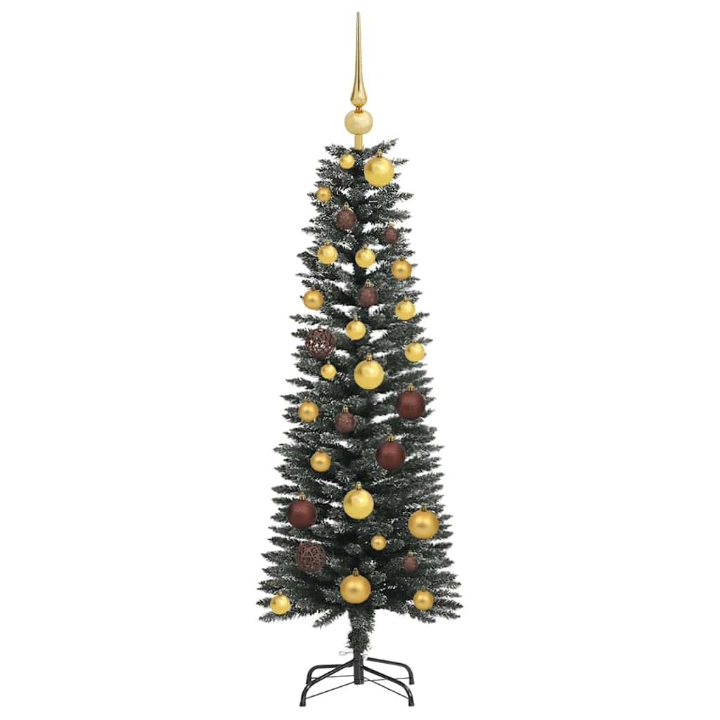 Artificial Christmas Tree with 150 LEDs Green 47.24 in