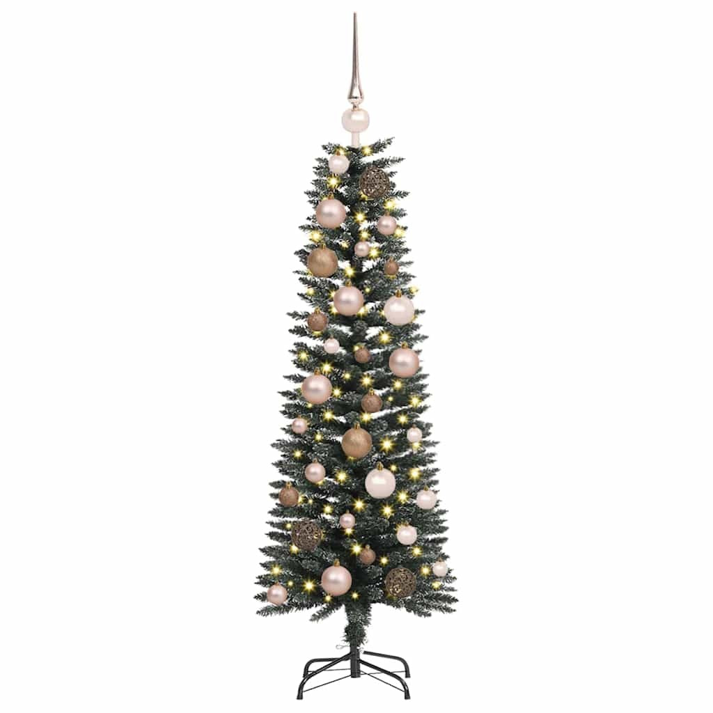Artificial Christmas Tree with 150 LEDs Green 47.24 in