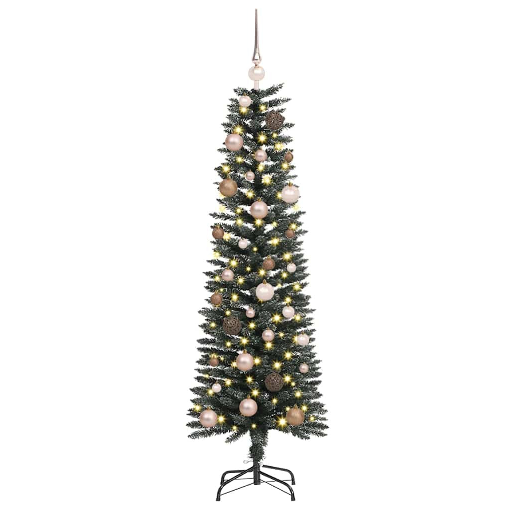 Artificial Christmas Tree with 150 LEDs Green 59.06 in