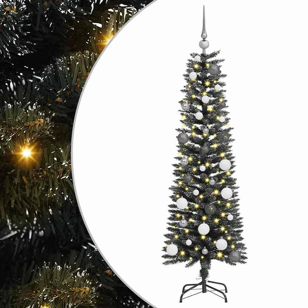 Artificial Christmas Tree with 150 LEDs Green 59.06 in