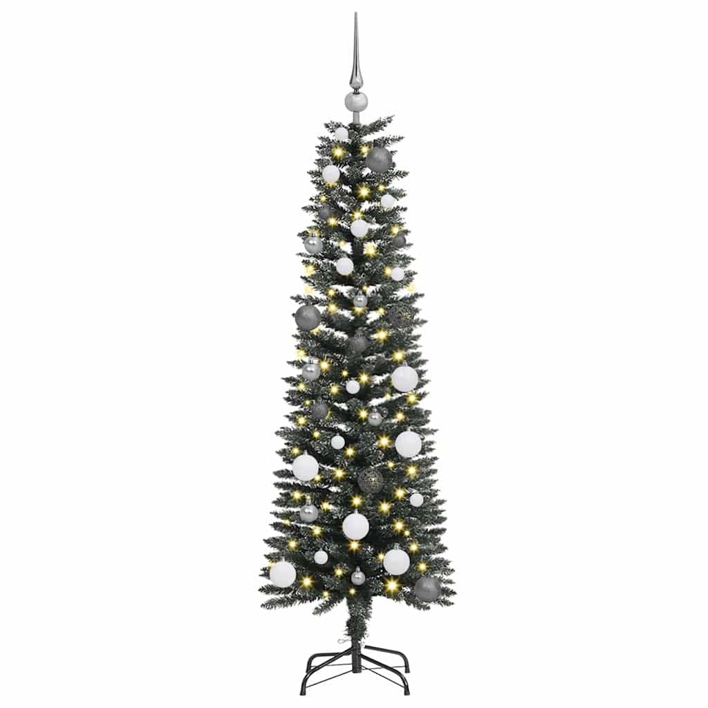 Artificial Christmas Tree with 150 LEDs Green 59.06 in
