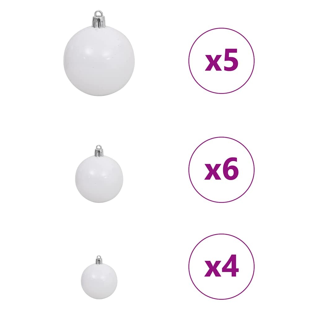 Artificial Pre-lit Christmas Tree with 150 LEDs Pink 59.1" PVC