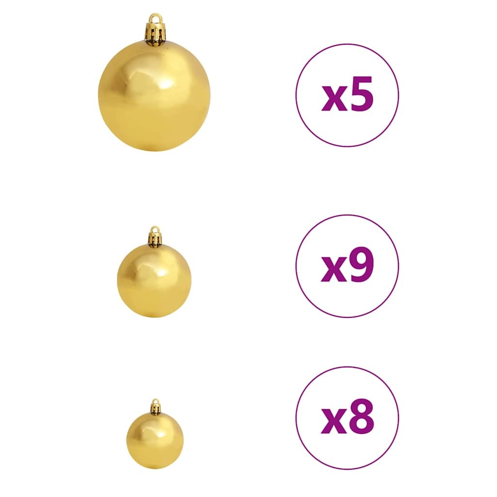 Artificial Pre-lit Christmas Tree Silver 59.06 in PET