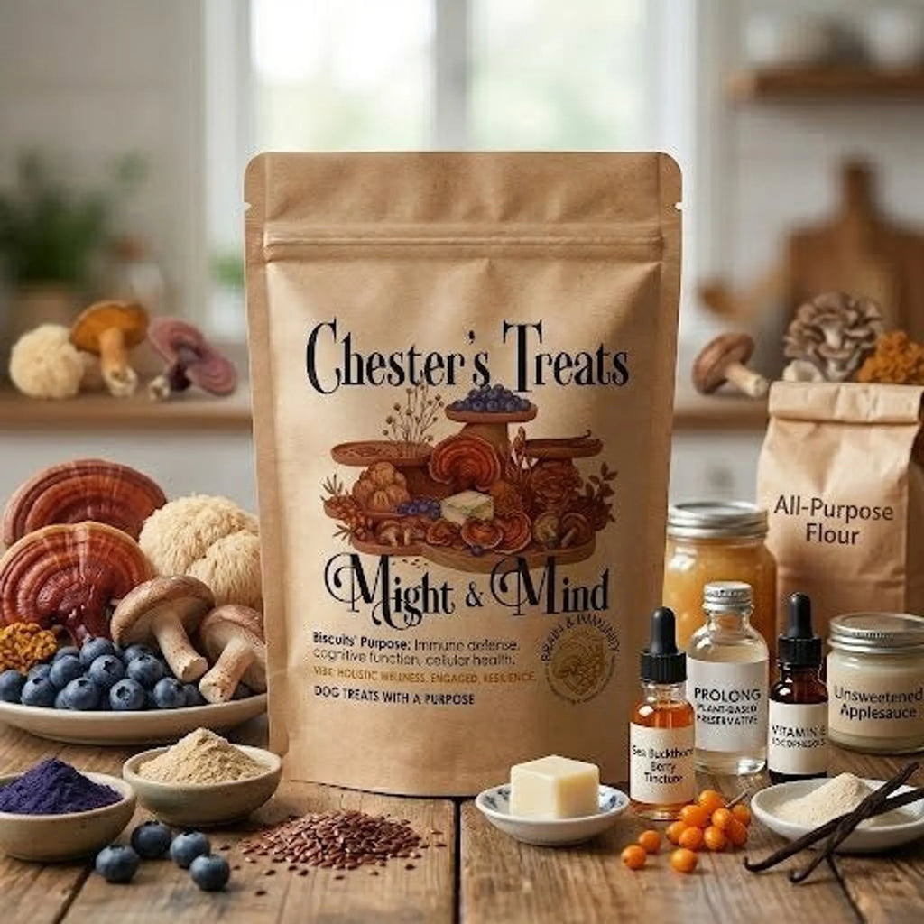 Chester Might & Mind Dog Treats for Brain & Immunity Support - 1, 6 bags