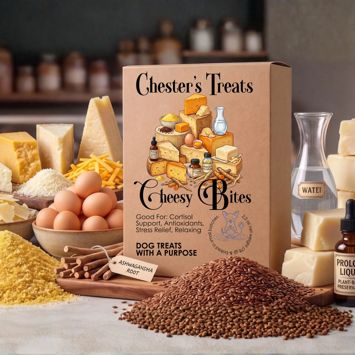 Chester Cornbread Cheesy Bites with Ashawagandha - 1, 1 box