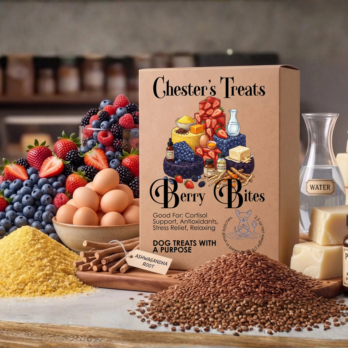 Chester Cornbread Berry Bites with Ashawagandha - 1, 1 box
