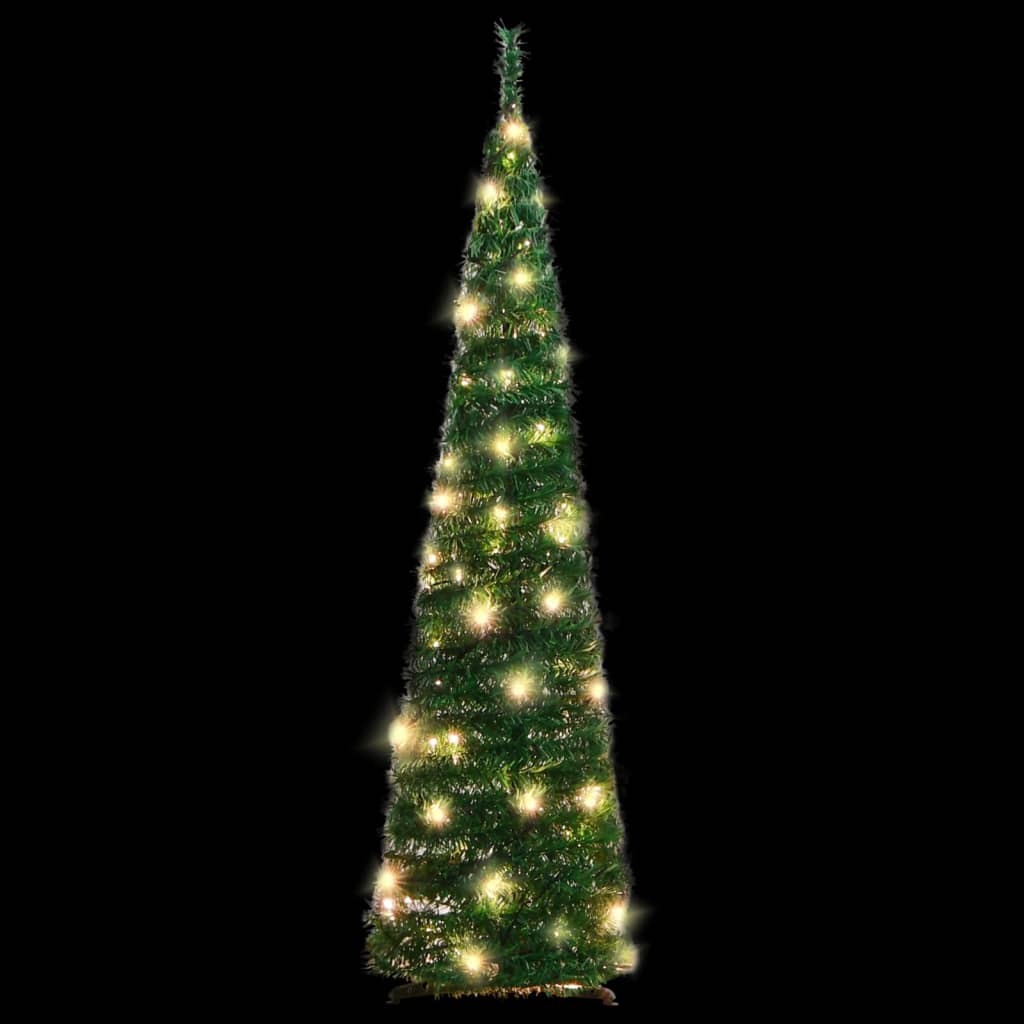 Artificial Christmas Tree Pop-up 50 LEDs Green 47.2