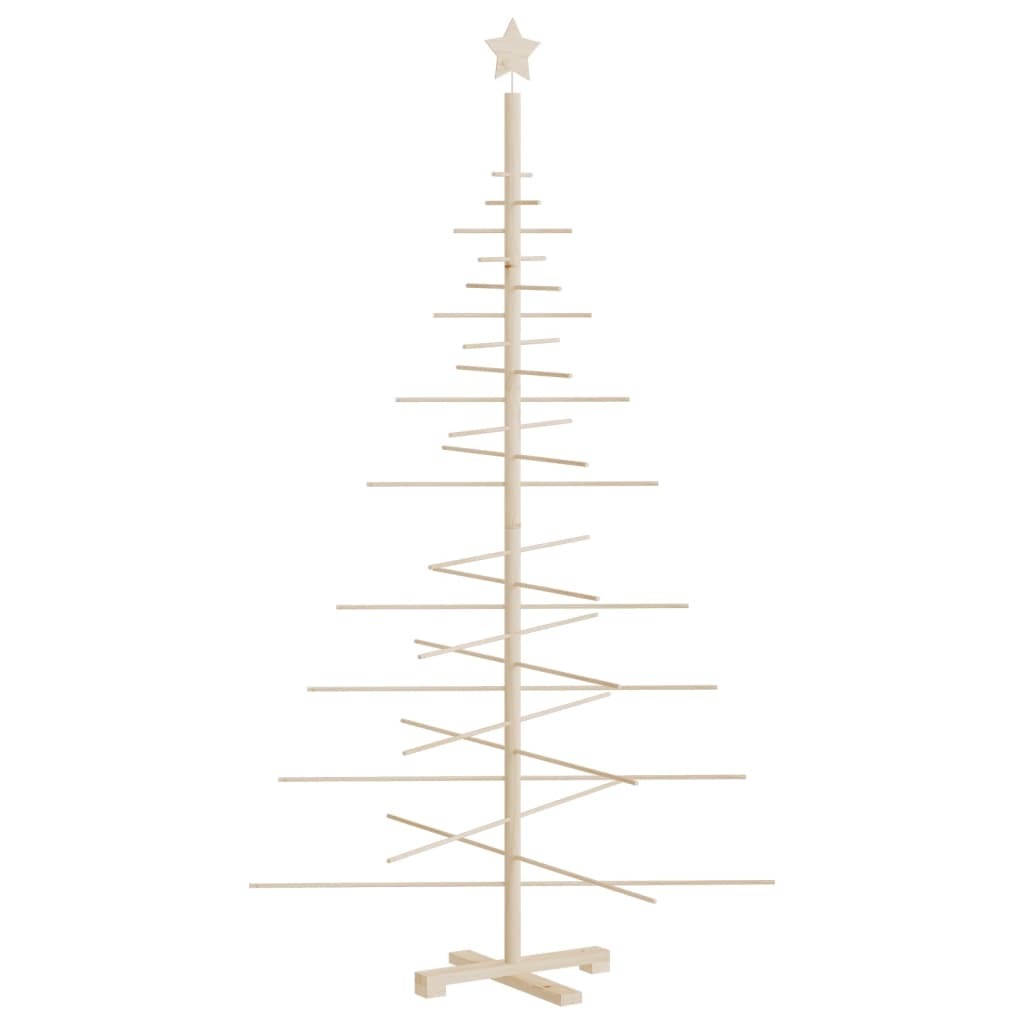 Wooden Christmas Tree for Decoration 70.9" Solid Wood Pine