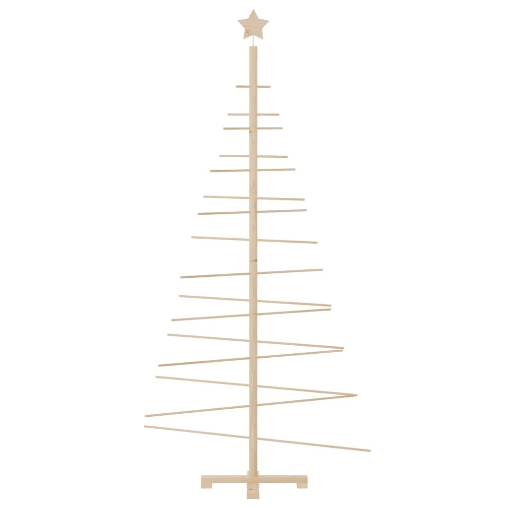 Wooden Christmas Tree for Decoration 70.9" Solid Wood Pine