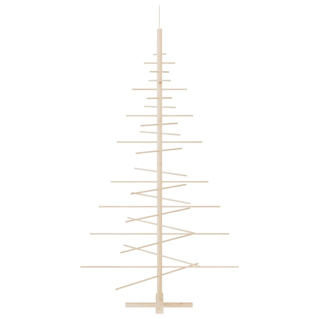 Wooden Christmas Tree for Decoration 70.9" Solid Wood Pine