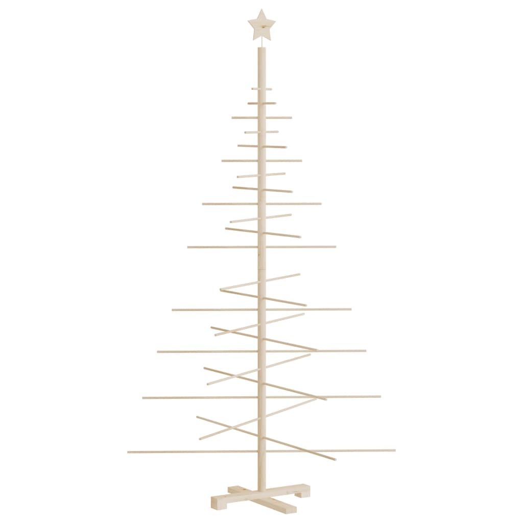 Wooden Christmas Tree for Decoration 70.9" Solid Wood Pine