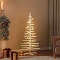 Wooden Christmas Tree for Decoration 47.2" Solid Wood Pine