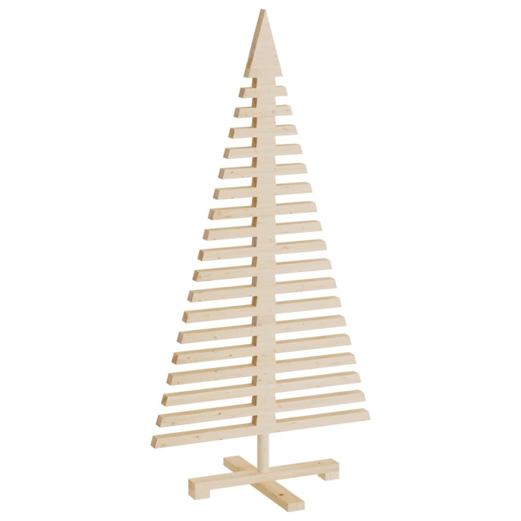 Wooden Christmas Tree for Decoration 47.2" Solid Wood Pine