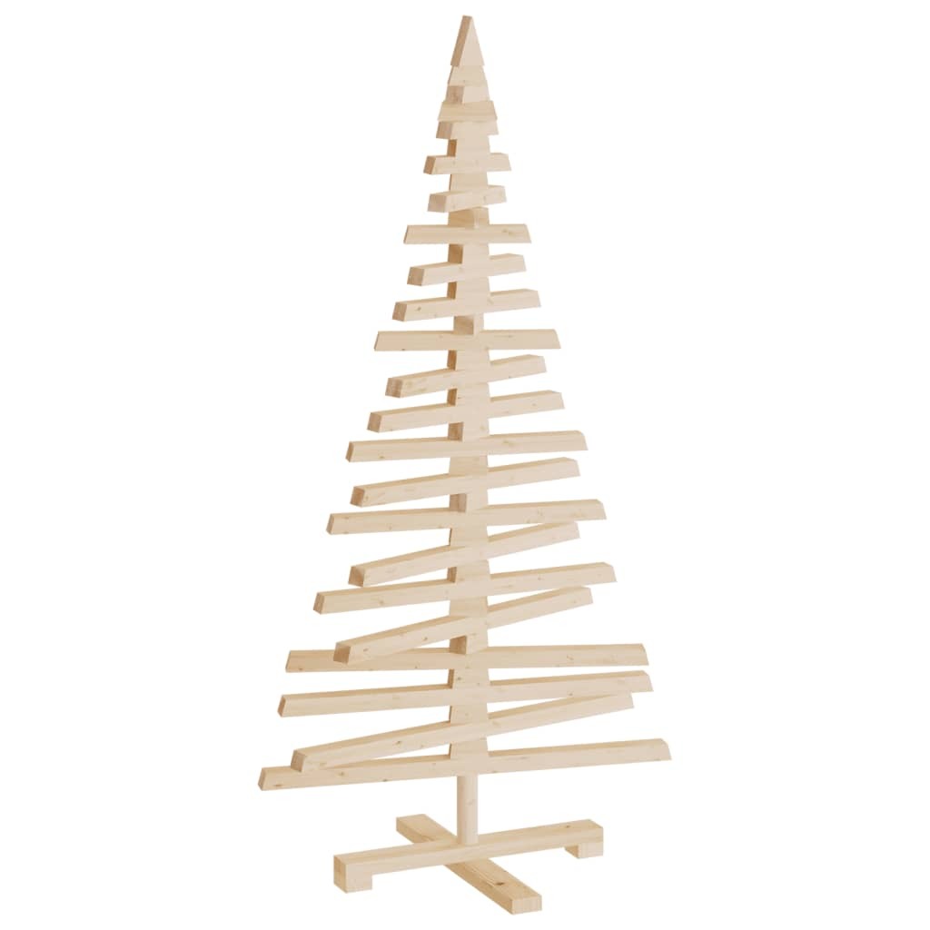 Wooden Christmas Tree for Decoration 47.2" Solid Wood Pine