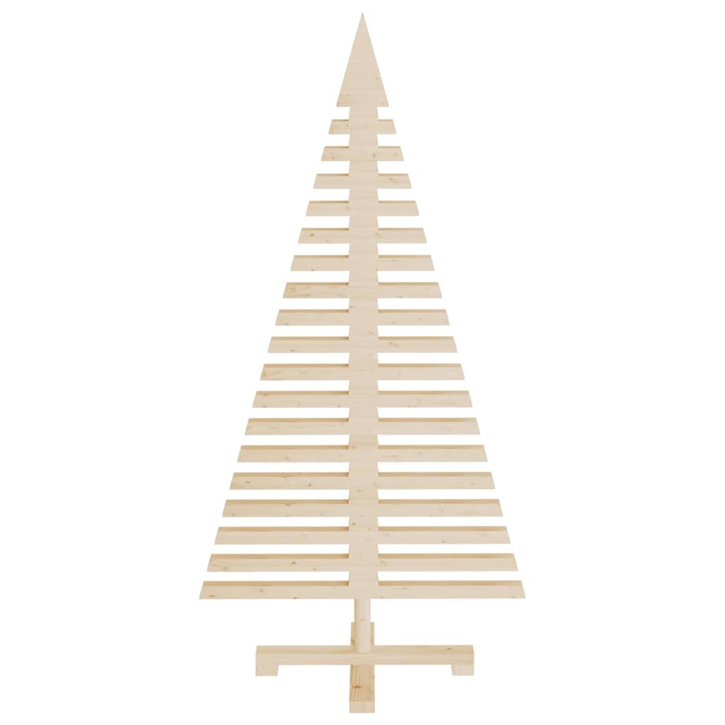 Wooden Christmas Tree for Decoration 47.2" Solid Wood Pine