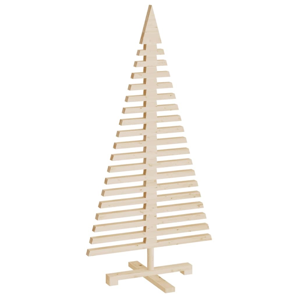 Wooden Christmas Tree for Decoration 47.2" Solid Wood Pine