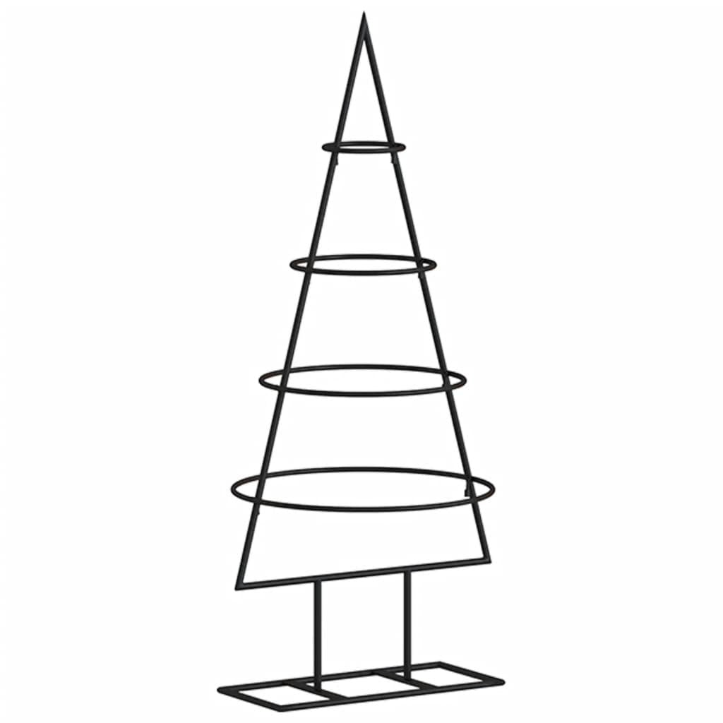 Metal Christmas Tree for Decoration Black 23.6