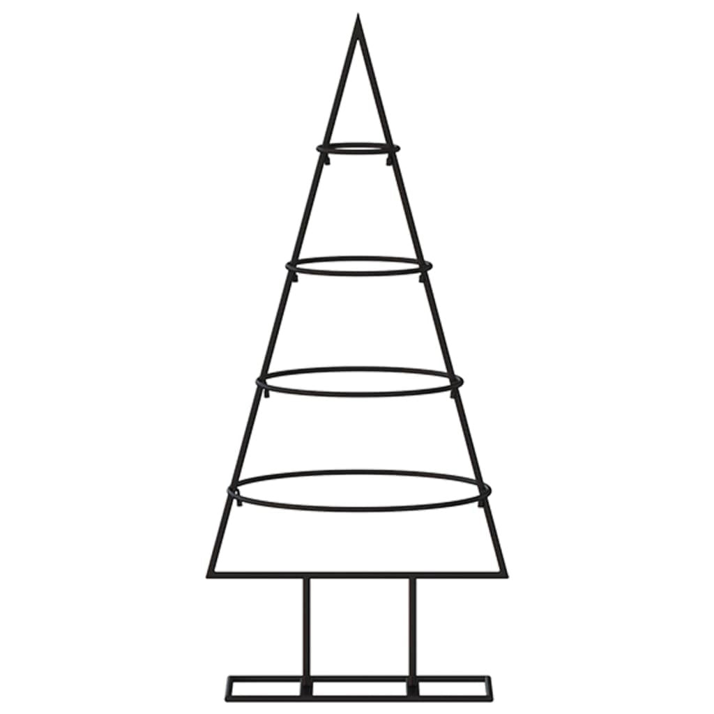 Metal Christmas Tree for Decoration Black 23.6