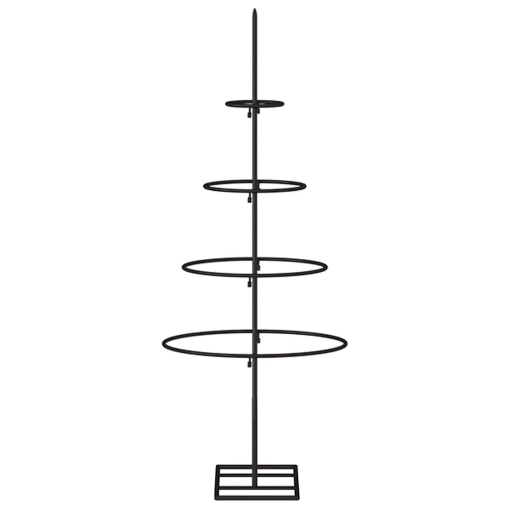 Metal Christmas Tree for Decoration Black 23.6