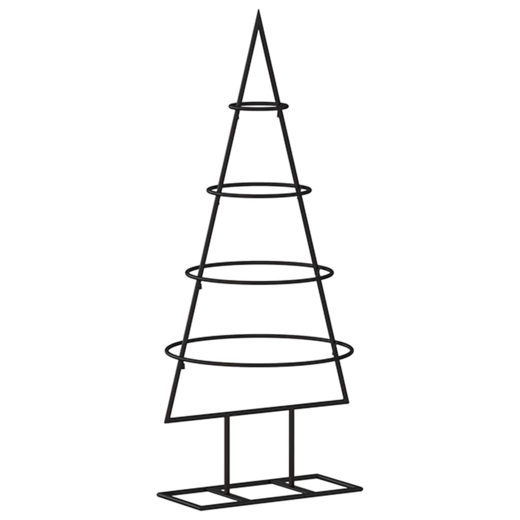 Metal Christmas Tree for Decoration Black 23.6