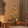 Metal Christmas Tree for Decoration Black 35.4