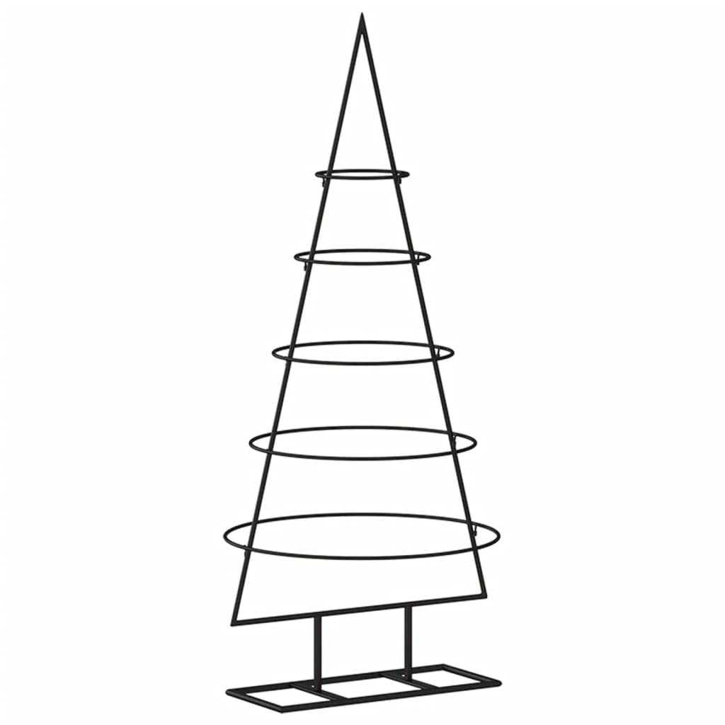 Metal Christmas Tree for Decoration Black 35.4