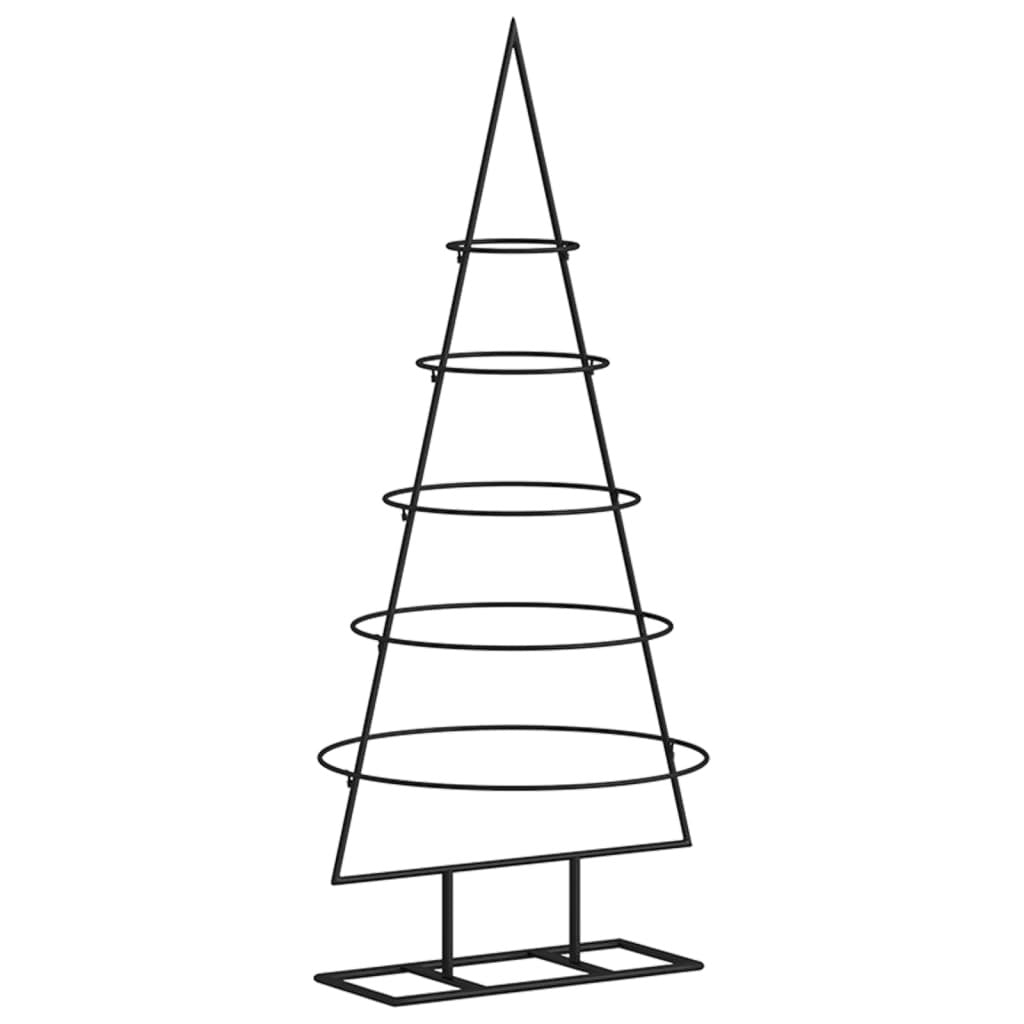 Metal Christmas Tree for Decoration Black 35.4