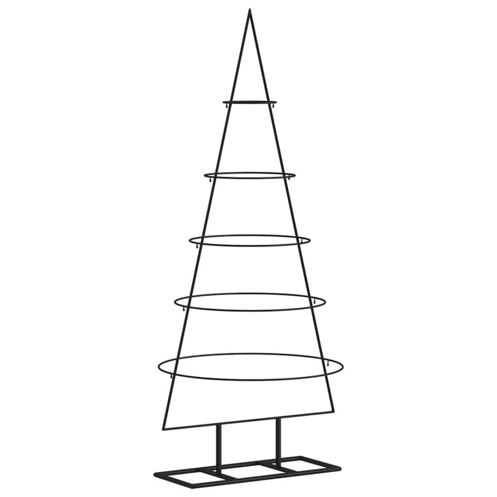 Metal Christmas Tree for Decoration Black 49.2