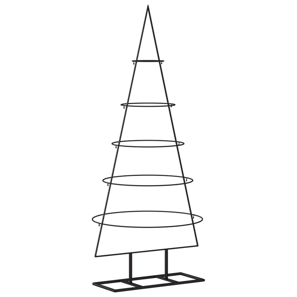 Metal Christmas Tree for Decoration Black 49.2