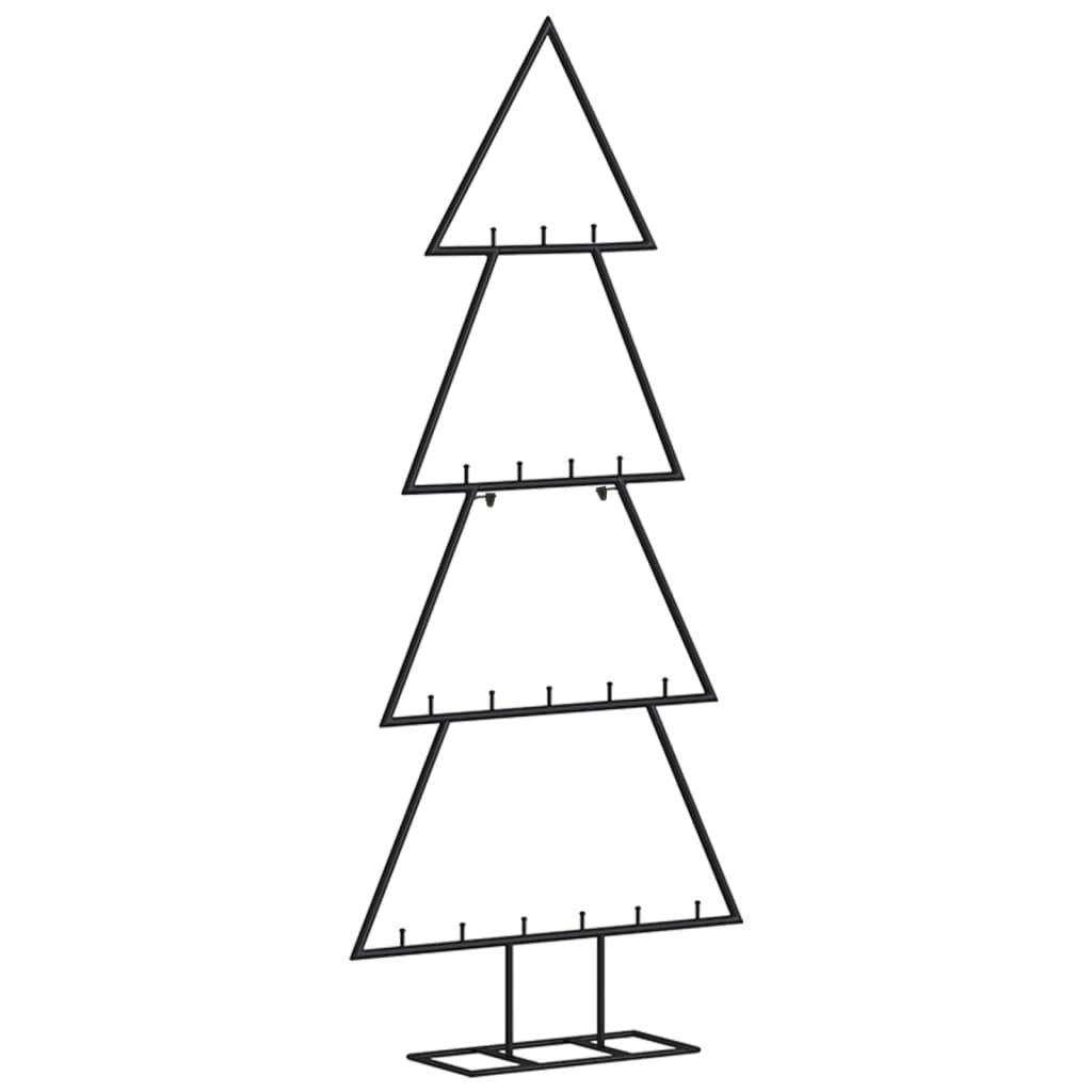 Metal Christmas Tree for Decoration Black 35.4