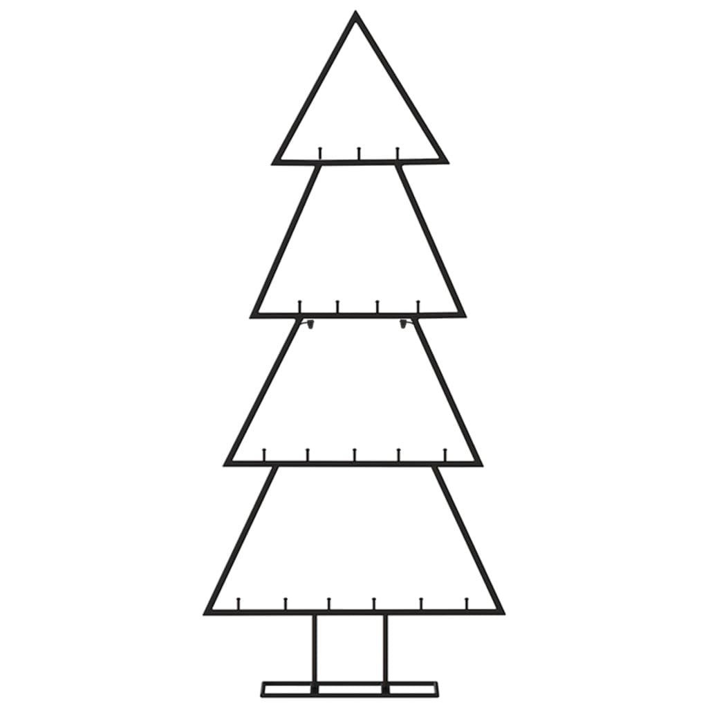 Metal Christmas Tree for Decoration Black 35.4