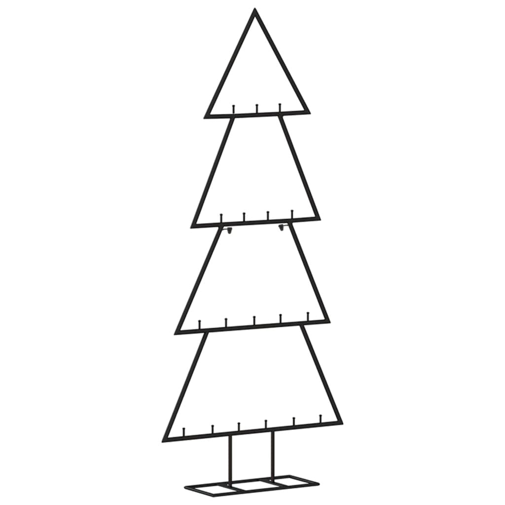Metal Christmas Tree for Decoration Black 35.4