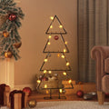Metal Christmas Tree for Decoration Black 49.2