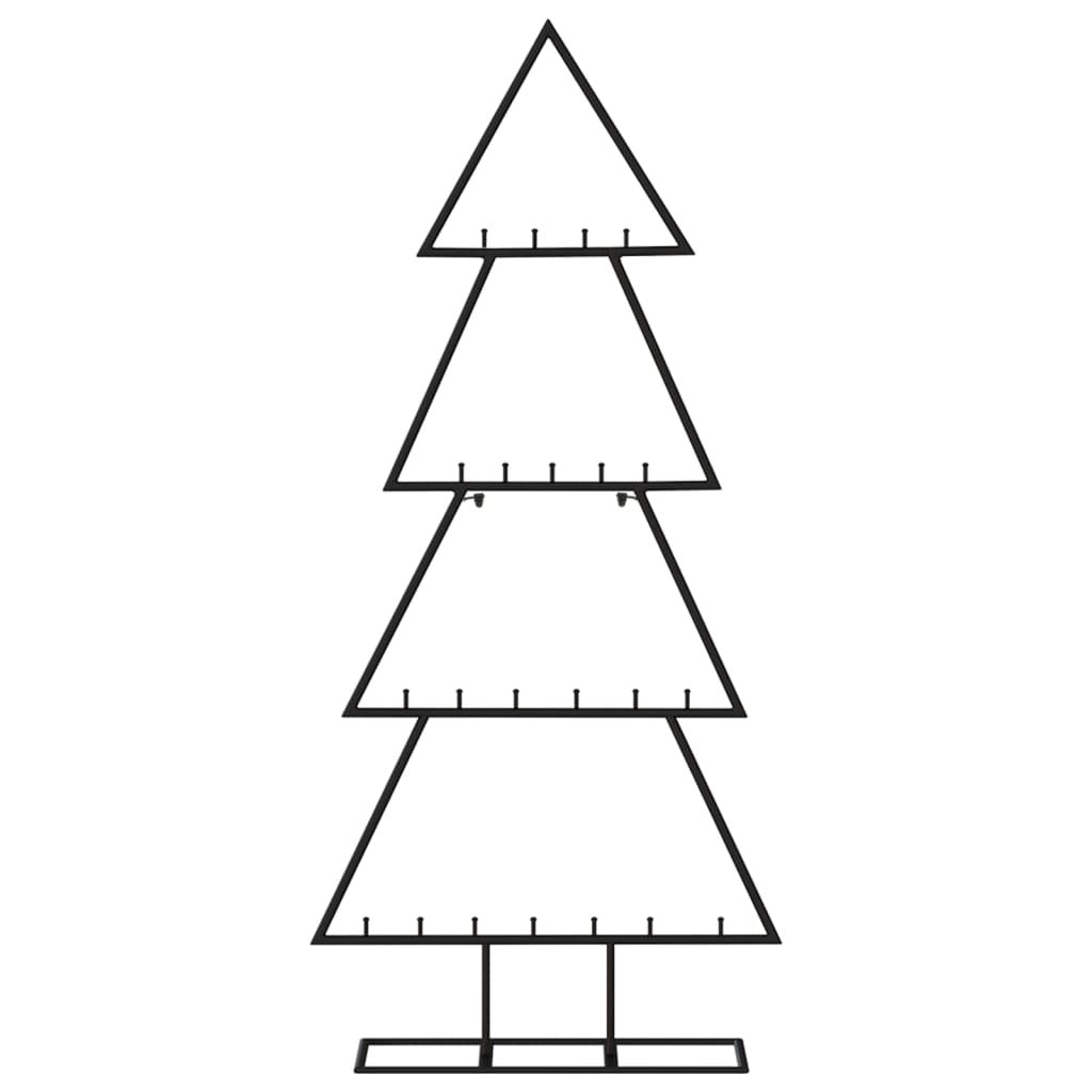 Metal Christmas Tree for Decoration Black 49.2
