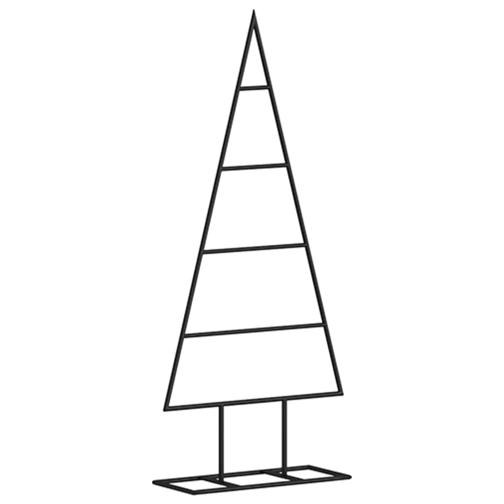 Metal Christmas Tree for Decoration Black 23.6