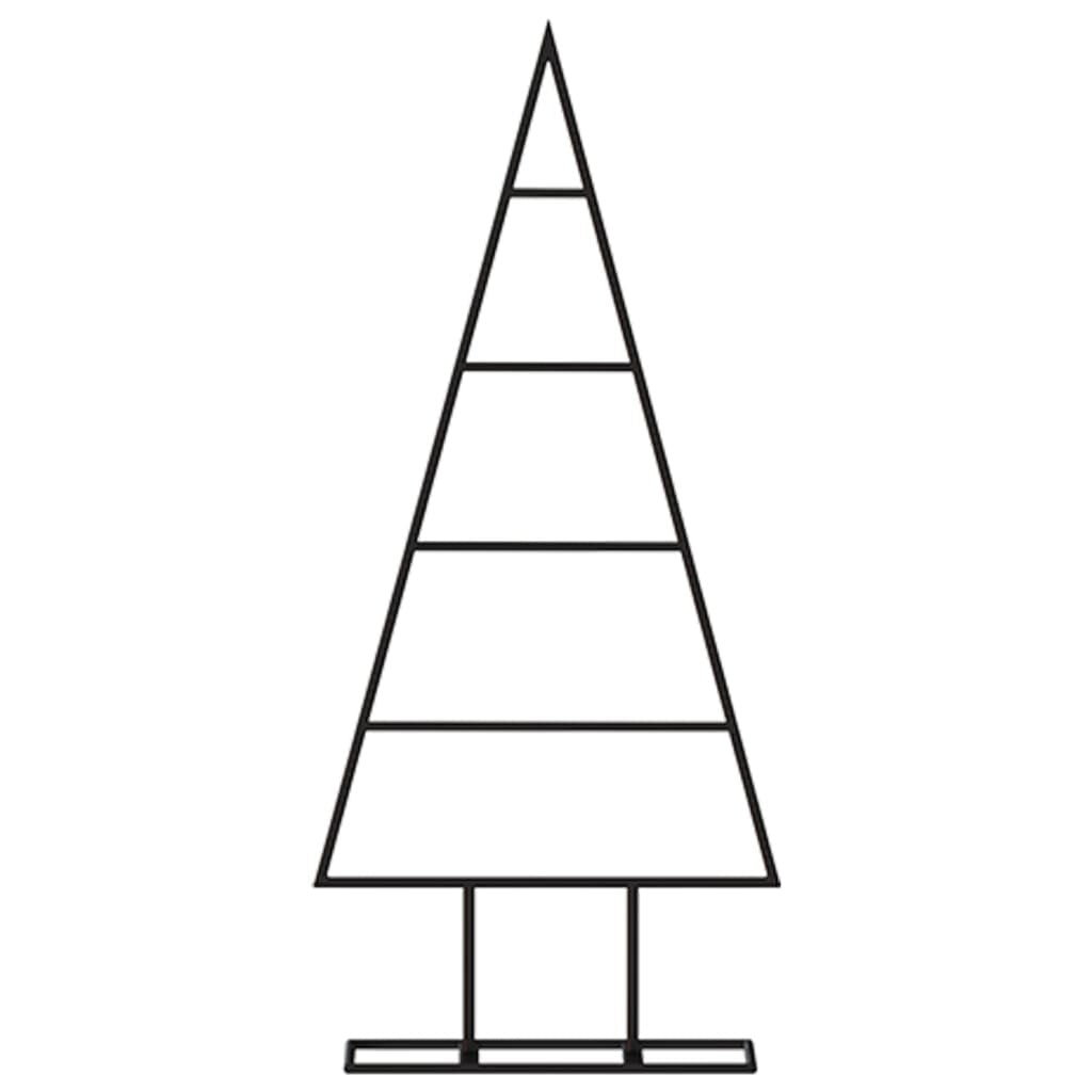 Metal Christmas Tree for Decoration Black 23.6