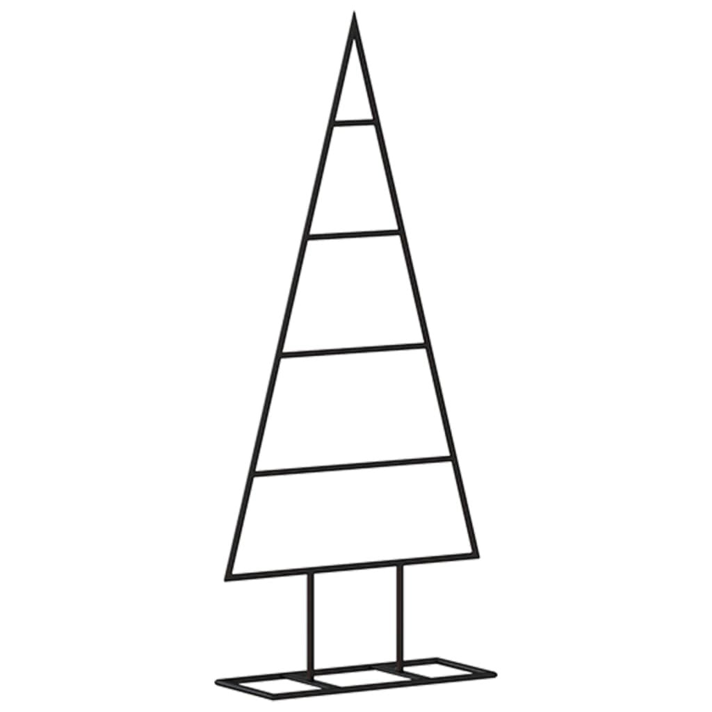 Metal Christmas Tree for Decoration Black 23.6