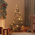Metal Christmas Tree for Decoration Black 35.4
