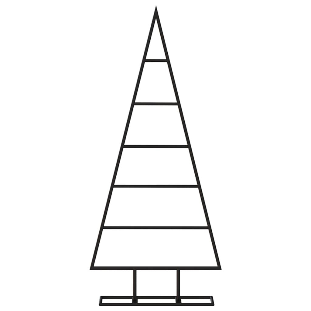 Metal Christmas Tree for Decoration Black 35.4