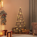 Metal Christmas Tree for Decoration Black 49.2