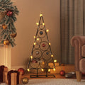Metal Christmas Tree for Decoration Black 35.4