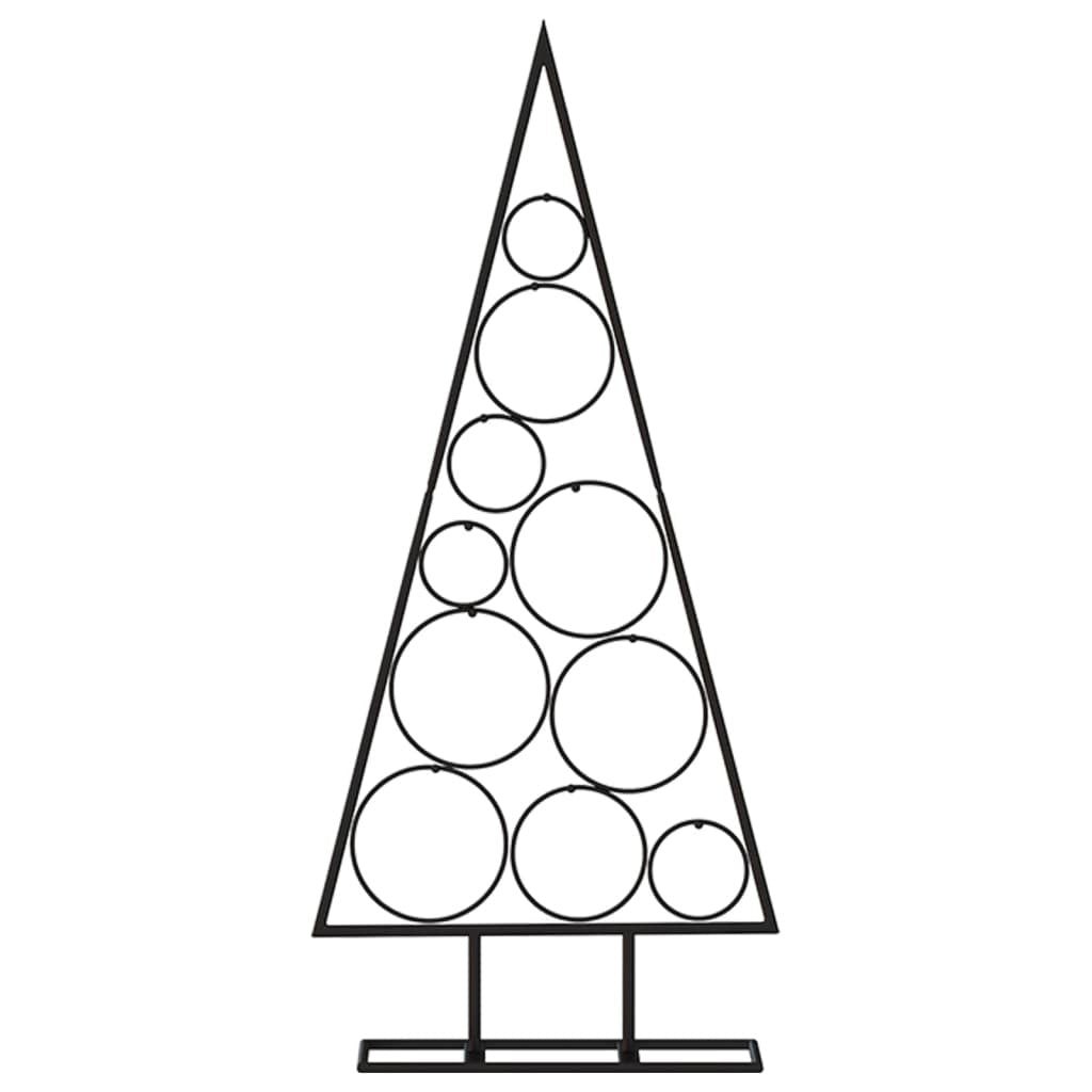 Metal Christmas Tree for Decoration Black 35.4
