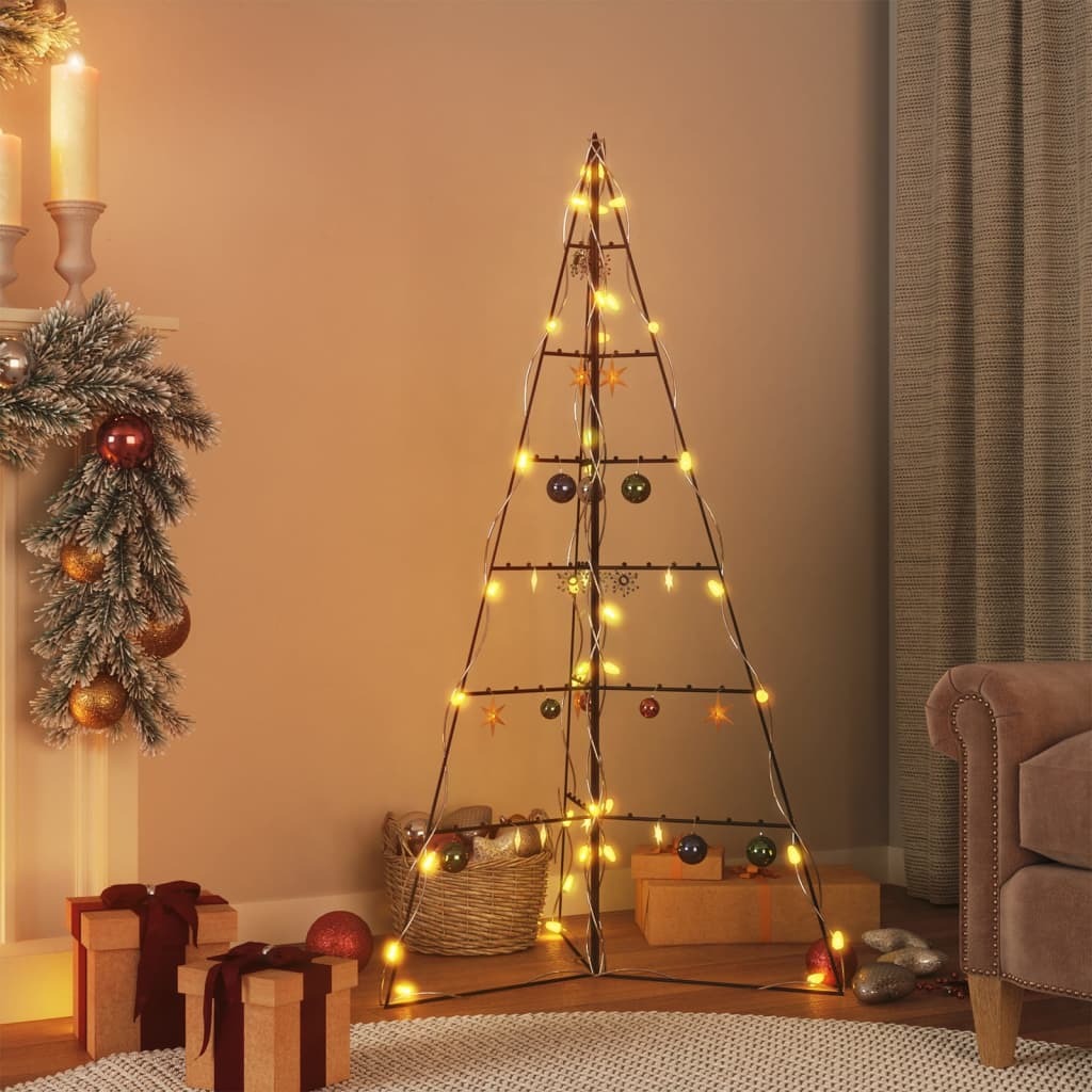 Metal Christmas Tree for Decoration Black 55.1