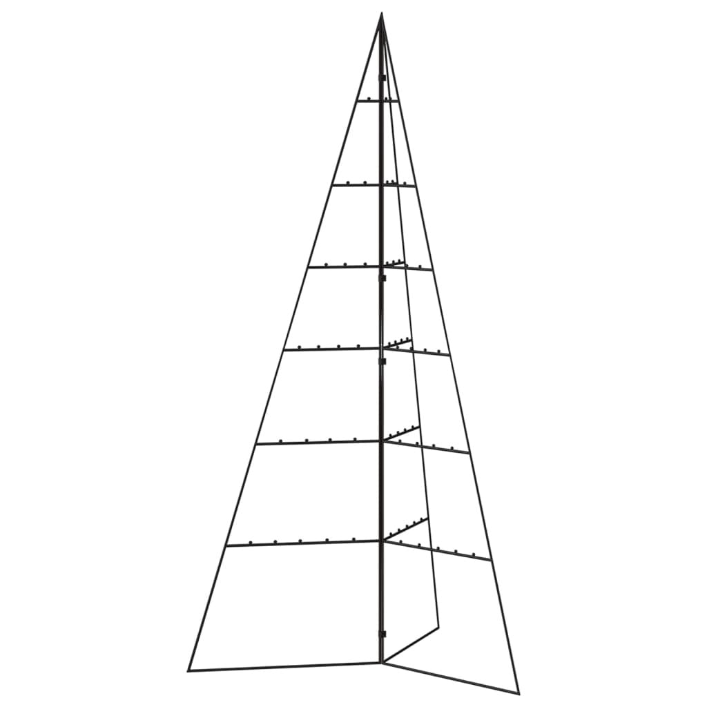 Metal Christmas Tree for Decoration Black 55.1
