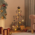 Metal Christmas Tree for Decoration Black 35.4