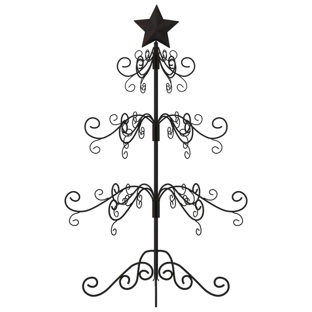 Metal Christmas Tree for Decoration Black 35.4