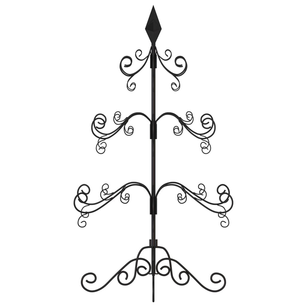 Metal Christmas Tree for Decoration Black 35.4