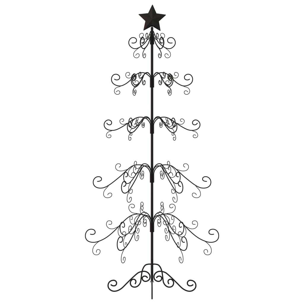 Metal Christmas Tree for Decoration Black 59.1
